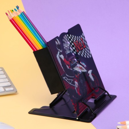 Book stand with an organizer for pencils "No. 1", 16 x 16 cm-2