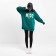 Women's sweatshirt MIST Old School size 46, green color