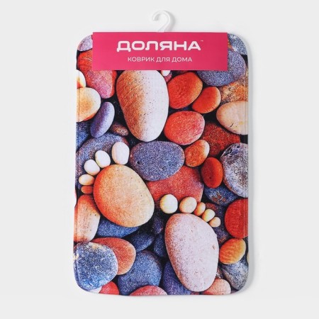 Bath and toilet rug of Dolyan "Stones Traces", 40 × 60 cm-6