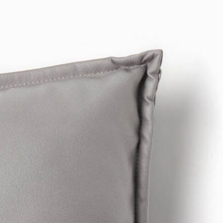 Decorative pillowcase "Ethel" to the leatherette 45x45 cm, gray-2