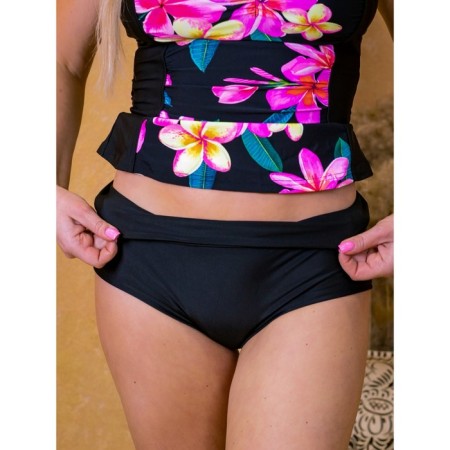 Female bathing suit, size 54, black color, yellow-7