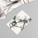 Cardboard "Black watercolor" set 10 pcs (5 types) 4x6 cm