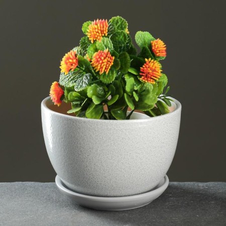 Flower Pot "Antik" gray, 0.75l