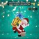 Decorative decoration (suspension) "Santa Claus with a gift" 42.5x32 cm