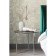 Commentary table "Albano", 550 × 550 × 500 mm, color black marble