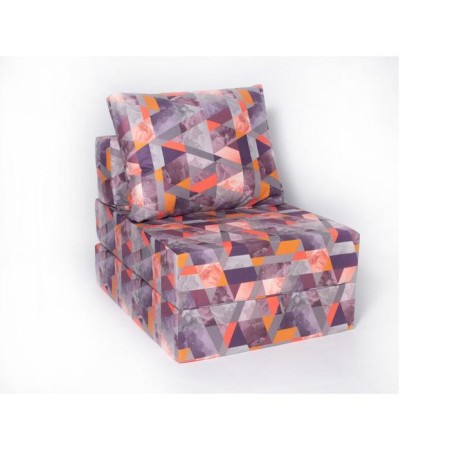 Armchair-bed "Octa", size 75x100 cm, the color of Snow Mango, velor