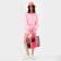 Bag - Shoper beach, 33x32x1 cm, with a grid, pink color