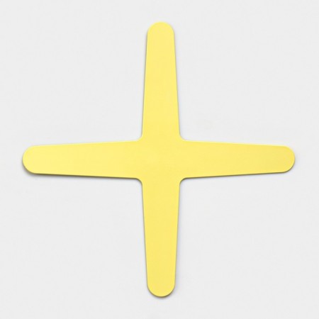 Boomerang is four -lobed, 30 x 30 cm, mono, yellow-2
