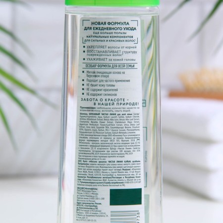 Hair shampoo Pure line for the entire birch family, 250 ml-1