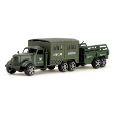 The inertial “Army” machine, with a trailer, mix