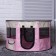 Animal aviary, tent, round, 70 x 40 cm, pink