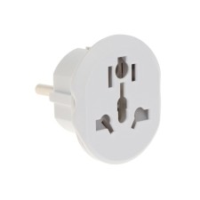 Universal adapter 16a, with salary, 220 V, white, flush in the outlet, 1 pc.