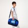Lightning fitness bag, external pocket, blue color