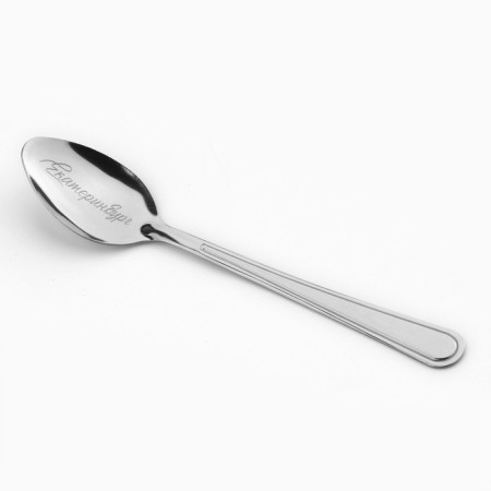 A spoon with engraving on the card "Yekaterinburg", 3 x 14 cm.-1