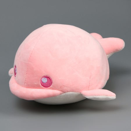 Soft toy "dolphin", 19 cm, pink color