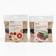 A set of jute washcloths with soap 2 pcs 