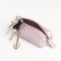 Pocket Key on the zipper, Textura, length 12.5 cm, ring, pink color