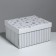 Gift folding box, packaging, “stylish house”, 31.2 x 25.6 x 16.1 cm