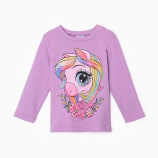 Longslit for a girl, lilac color, height 104 cm