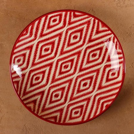 Largan Rishtan ceramics "Atlas", 31 cm, red-1
