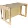 Wooden designer "Cruming: table and chair"