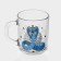 New Year's glass tea mug "Mystical snakes", 200 ml, mix