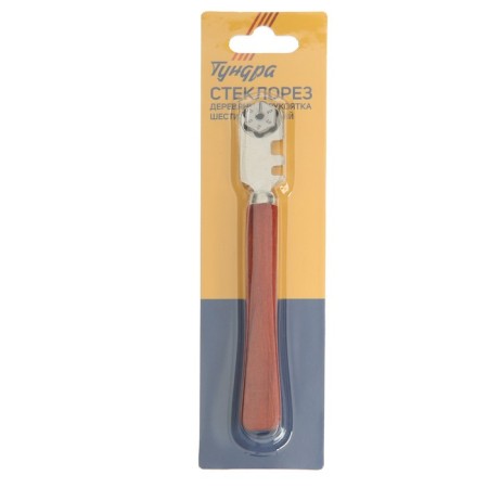 Tundra glass cutter, six -rod, wooden handle-4