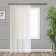 Witerra curtain-tie with embossing a monogram 200x260cm, milk, veil, PE100%