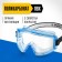 Glasses protective bison of panorama 110231, closed type, polycarbonate, direct ventilation