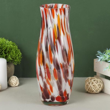 Vase "Grand" 26 cm, red-white-Margance
