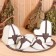 Set Gift 4 objects white "Crusader" (hat, rug, mitten, slippers)