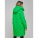Coat insulated winter female, size 42, green color