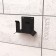 Holder for storing an air hose and extension cord, wall, black
