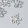 Decor for creativity Metal "Flower" silver 2.5x2.7 cm