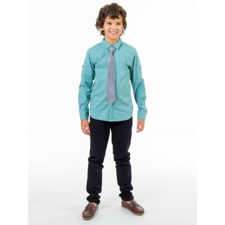 Surchachka upper for ISee boys, height 158-164 cm, green color-1