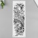 Tattoo on the body black "dove and flowers" 48x17 cm