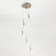 Suspended lamp Citilux "Tommy" CL102051, 36x36x56 cm, 5x40W, E14, gray color