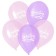 Shar Latex 12 "Happy Birthday", transparent, set of 50 pcs., Mix colors