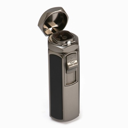 Gas lighter for cigars, 4 no flame nozzles, with wind protection, 8.5 x 2.8 cm-1