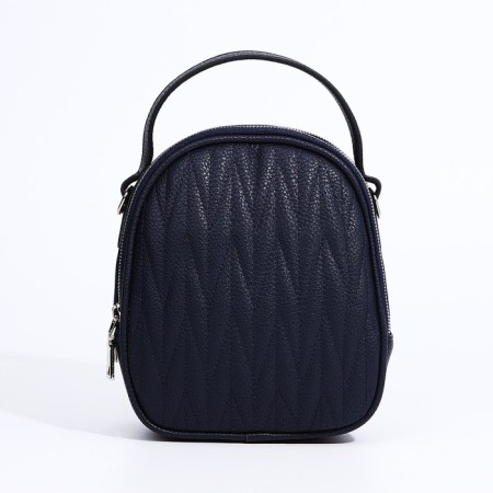 Bag Cross-Bodi Medvedkovo with a zipper, blue color