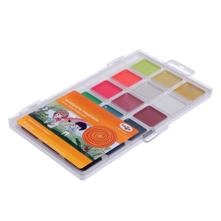 Watercolor 18 colors "Orange Sun", without a brush-1