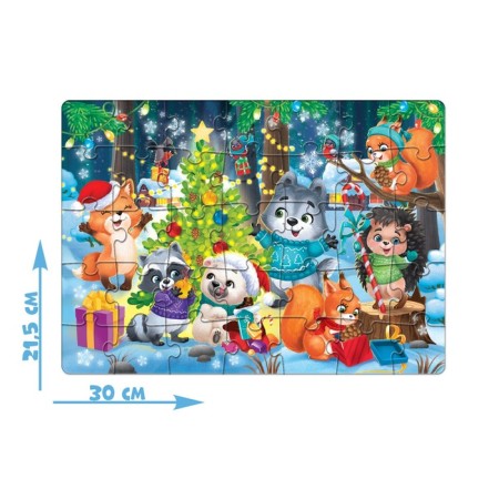 Puzzle "We celebrate the New Year", 35 details-1