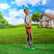 Садовая фигура "Удачный сурикат" 13х14х51см