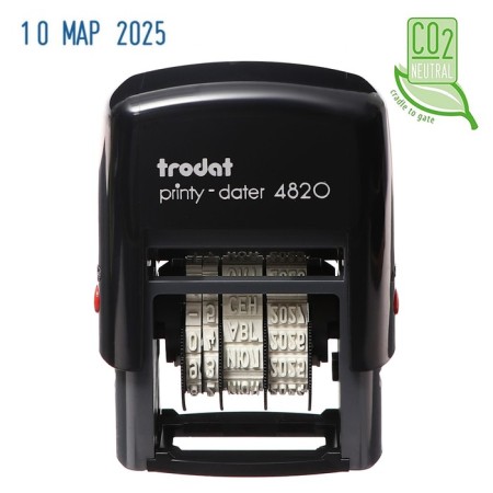Automatic Trodat Printy 4820 DATER, month in letters, font 4 mm height