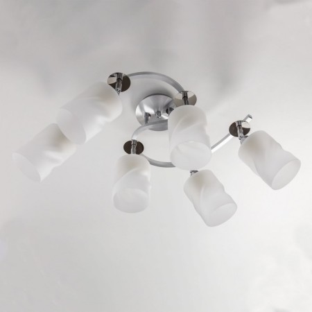 Ceiling Citilux Cutilux CL119260, 52x38x1.5 cm, 6x75W, E27, Gray color-3