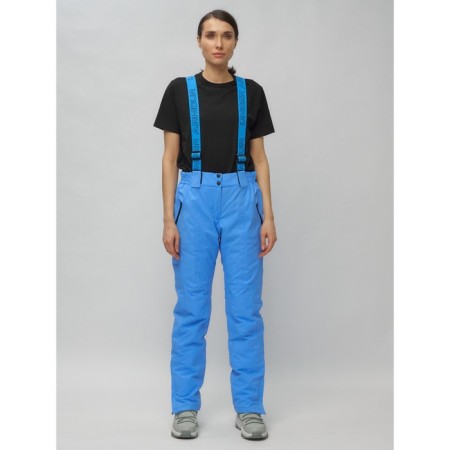 Ski suit female, size 42, blue color-10