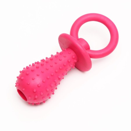Chewing toy "Nipple", TPR, 10 x 3 cm, pink