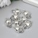 Decor metal for creativity "Skull" silver G324B971 2x1.1 cm