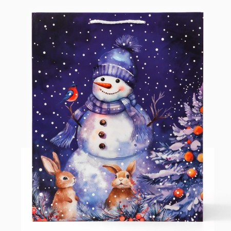 Gift package "Snowman in the forest", 26 x 32 x 12 cm-1