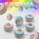 Busina "Rainbow", color in silver